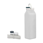 Foldable Silicone Water Bottle 600ml Gray