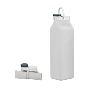 Foldable Silicone Water Bottle 600ml Gray