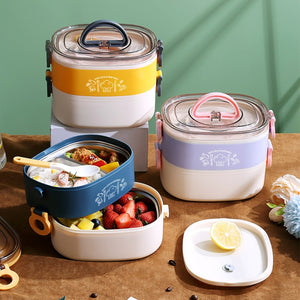 Stainless Steel Lunch Box 1.2L Purple