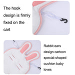 Baby Stroller Cushion Pad Pink Rabbit Ears