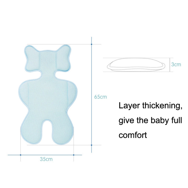 Baby Seat Mat 3D Blue 65x35cm – Breathable