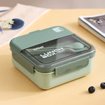 Compartment Lunch Box Green 1L – BPA-Free