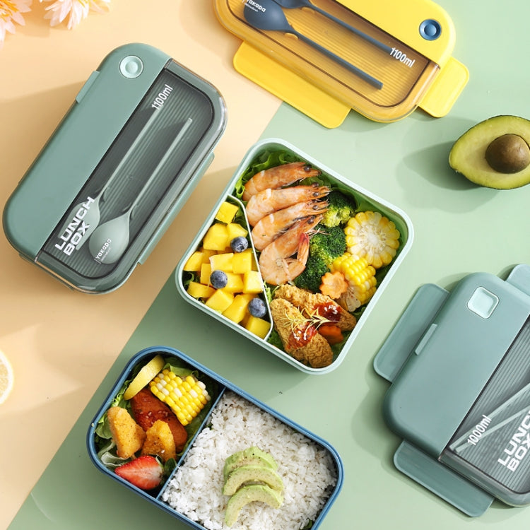 Compartment Lunch Box Green 1L – BPA-Free