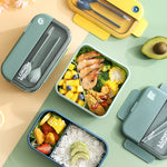 Compartment Lunch Box Green 1L – BPA-Free