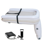 Gray Inflatable Baby Travel Bed 