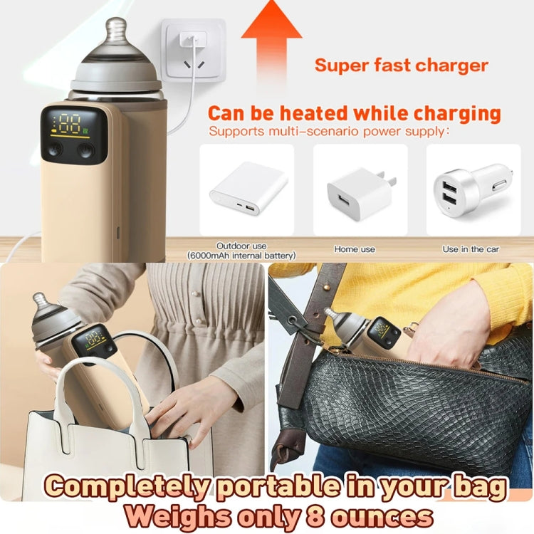 Fast 18W Wireless Baby Bottle Warmer – Portable