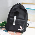 Canvas School Backpack Black