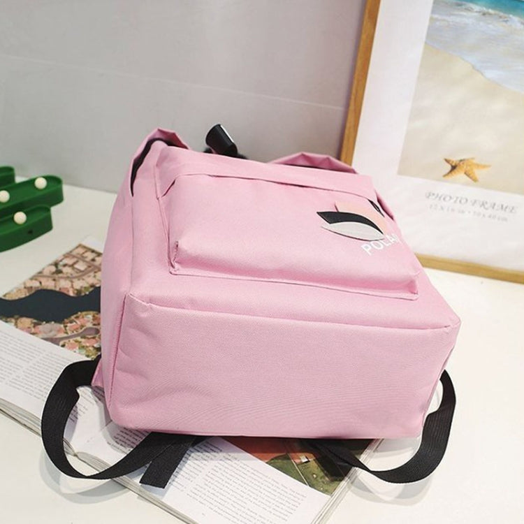 Canvas School Backpack Grey