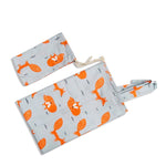Breastfeeding Canopy Scarf with Bag - Cotton, Fox Print