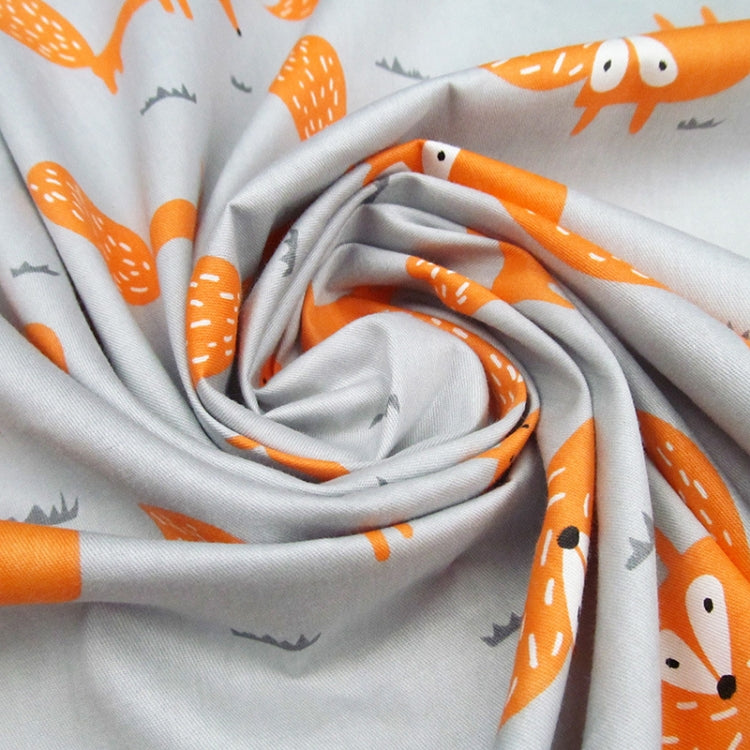 Breastfeeding Canopy Scarf with Bag - Cotton, Fox Print