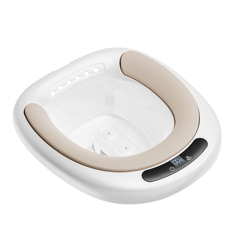 Electric Sitz Bath Bidet with Temperature Display & PU Cushion White 