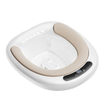 Electric Sitz Bath Bidet with Temperature Display & PU Cushion White 