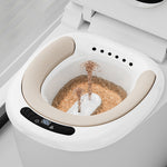 Electric Sitz Bath Bidet with Temperature Display & PU Cushion White 