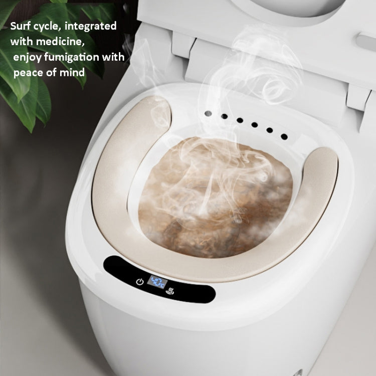 Electric Sitz Bath Bidet with Temperature Display & PU Cushion White 