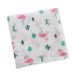 Cartoon Baby Soft Gauze Quilt Swaddle Cotton Bath Towel – Style: Flamingo