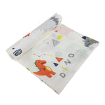 Cartoon Baby Soft Gauze Quilt Swaddle Cotton Bath Towel – Dinosaur Design