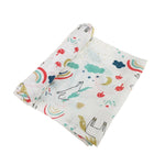 Cartoon Baby Soft Gauze Quilt Swaddle Cotton Bath Towel – Style: Rainbow Pony