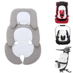 Baby Stroller Cushion Gray White 58x38cm - 2-Sided