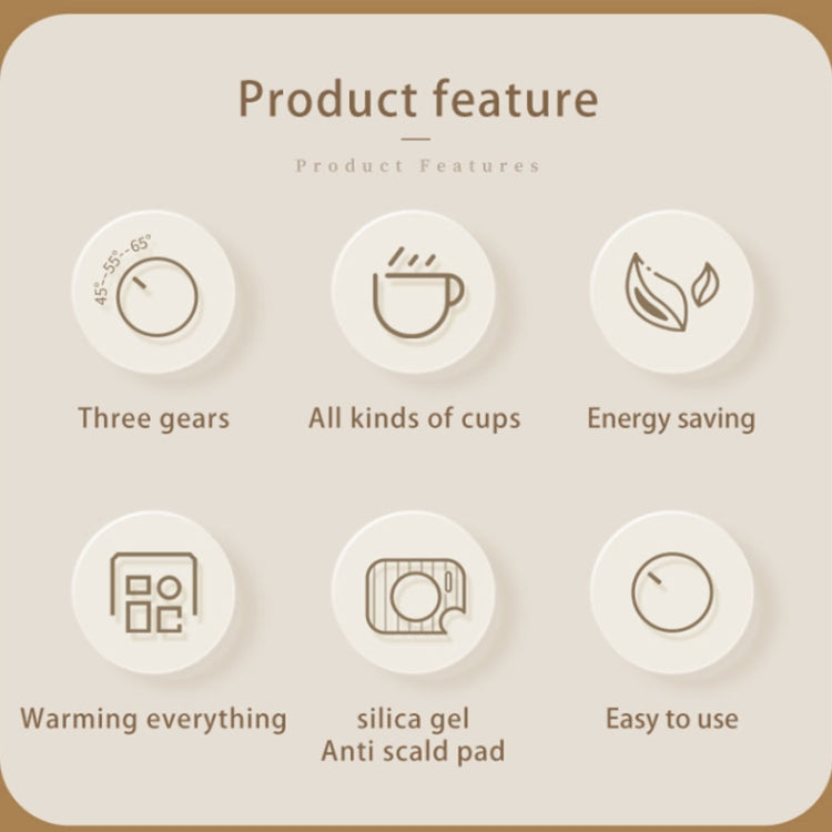 Thermostatic Glass Cup Heating Pad 