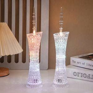 Canton Tower Small Waist LED Night Light Handicraft Ornaments 6.5 x 19cm (Colorful Light)