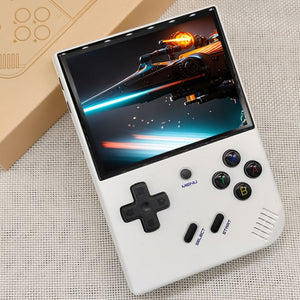 ANBERNIC RG35XX PLUS Handheld Game Console – 3.5-Inch IPS Screen, HDMI TV Support, 64GB+128GB, (White)