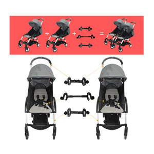 Twin Pram Connector – Universal Adjustable & Secure Fit
