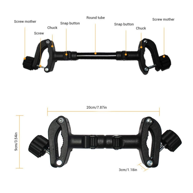 Twin Pram Connector – Universal Adjustable & Secure Fit