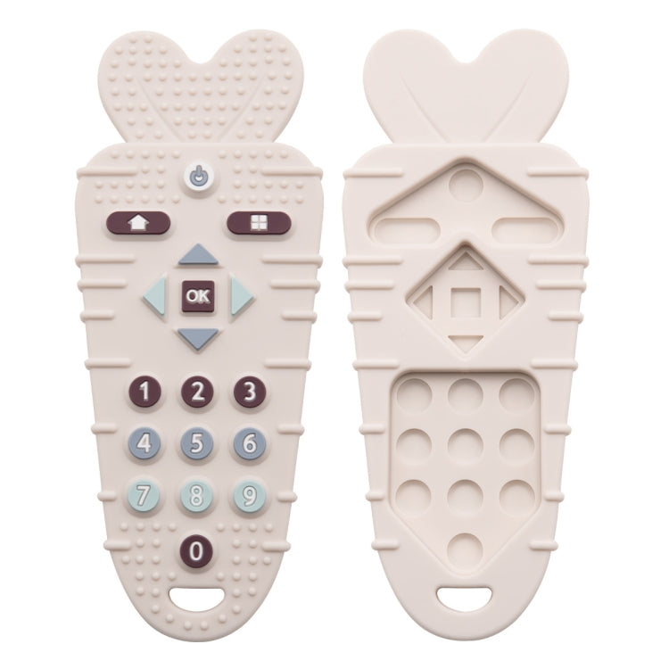 Silicone Baby Teether Stick Beige