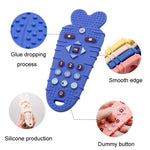 Silicone Baby Teether Stick Royal Blue