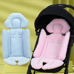 Baby Stroller Cushion Gray – Soft Velvet