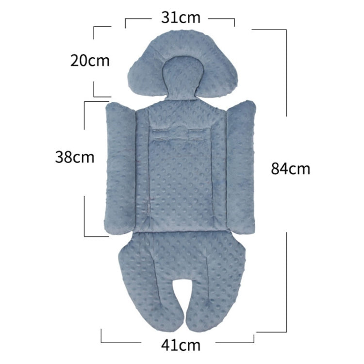 Baby Stroller Cushion Blue – Soft Velvet