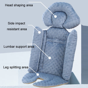 Baby Stroller Cushion Gray – Soft Velvet