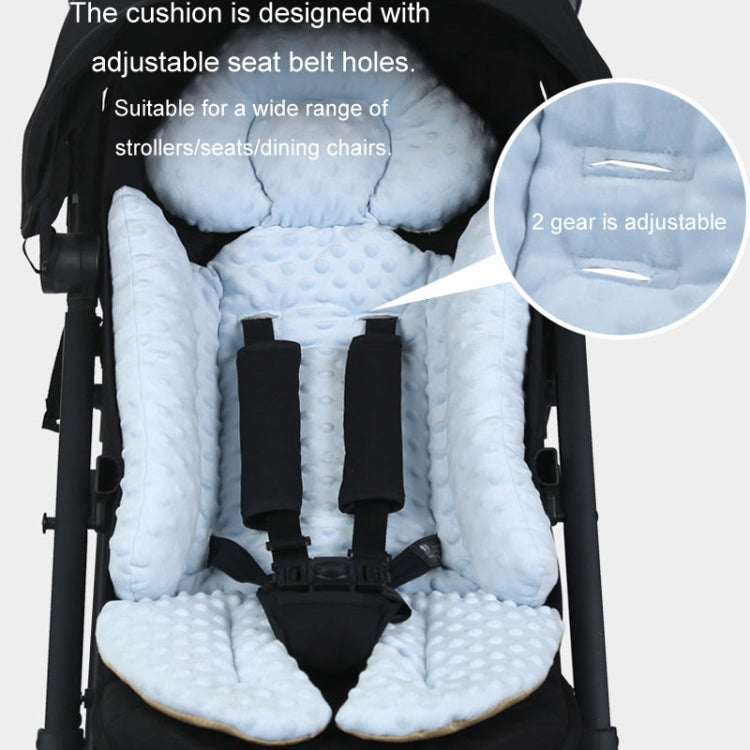 Baby Stroller Cushion Gray – Soft Velvet