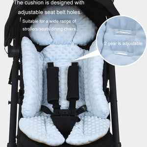 Baby Stroller Cushion Gray – Soft Velvet