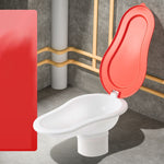Disposable Plastic Squatting Toilet with Cover