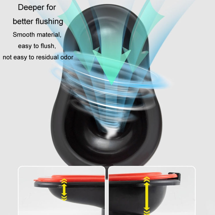 Black Disposable Squatting Toilet with Cover