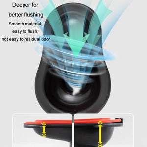 Black Disposable Squatting Toilet with Cover