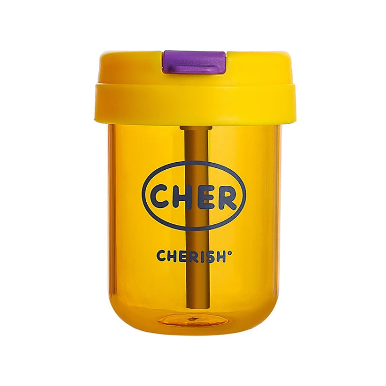 Mini Kids Straw Cup 300ml Yellow