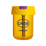 Mini Kids Straw Cup 300ml Yellow