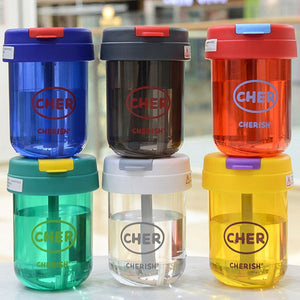 Mini Kids Straw Cup 300ml Green