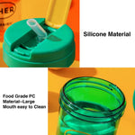 Mini Kids Straw Cup 300ml Green