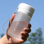 400ml Sports Bottle Frosted White