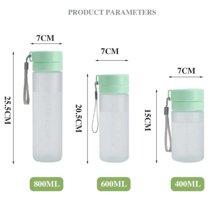 400ml Sports Bottle Frosted White