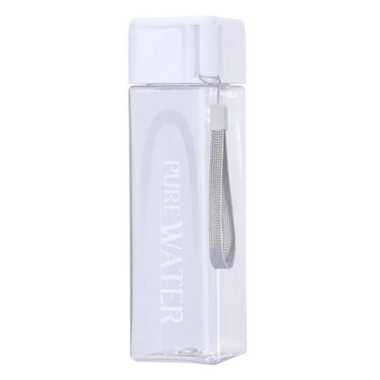 500ml Simple Square Bottle White
