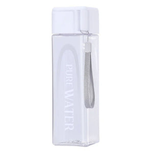 500ml Simple Square Bottle White