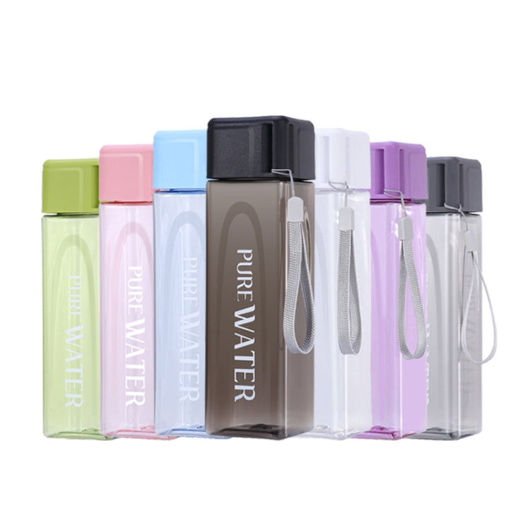 500ml Simple Square Bottle Pink