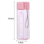 500ml Simple Square Bottle White