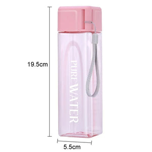 500ml Simple Square Bottle White