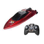 Mini RC Submarine Boat for Kids 2.4G Remote Control Red