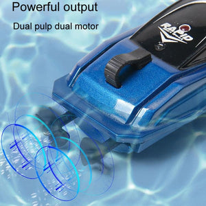 Mini RC Submarine Boat for Kids 2.4G Remote Control Red